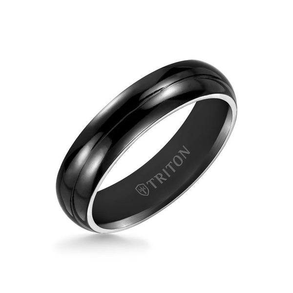 New 6mm Wide Titanium sold Ring - 6FCP-B