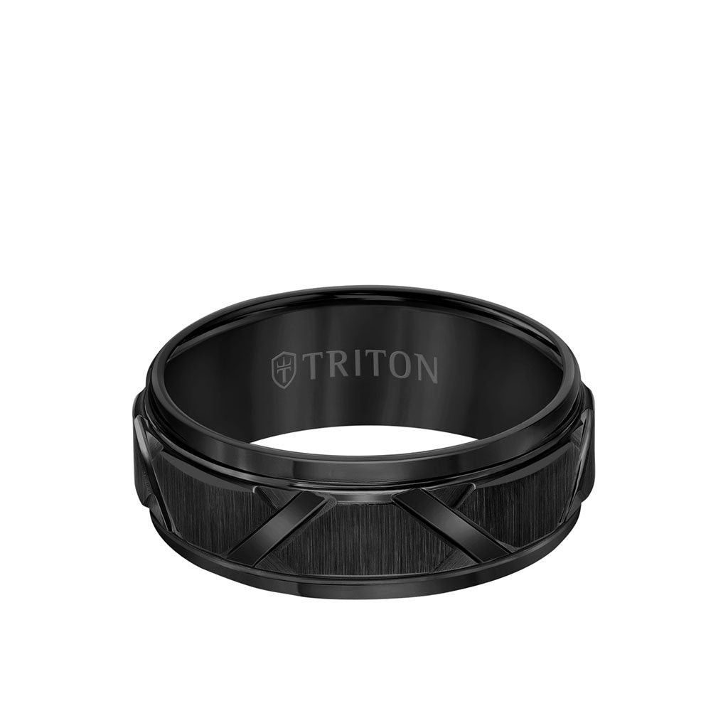 Triton Tungsten Carbide Wedding Band Ring - Triton Jewelry