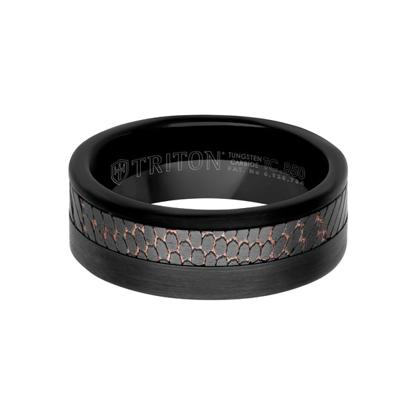 Tungsten Carbide deals tc 850 men’s Black wedding band