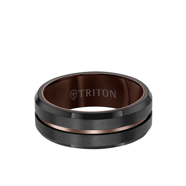 T89 Double-Wrap Braided Leather Bracelet with Silver-Satin Magnetic Closure  - Triton Jewelry