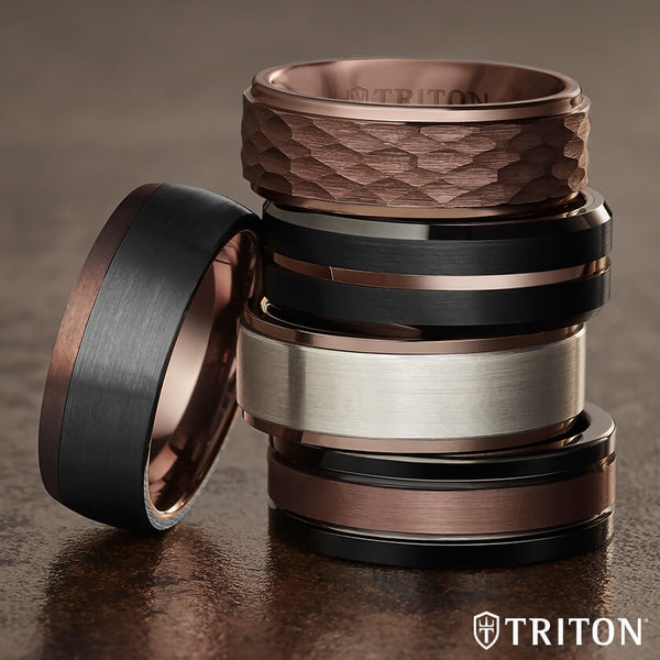 6MM Tungsten Carbide Ring - Satin Finish and Round Edge - Triton Jewelry
