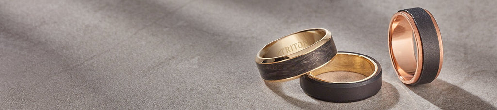 Shop Men's Classic Tungsten Carbide Wedding Rings - Triton Jewelry
