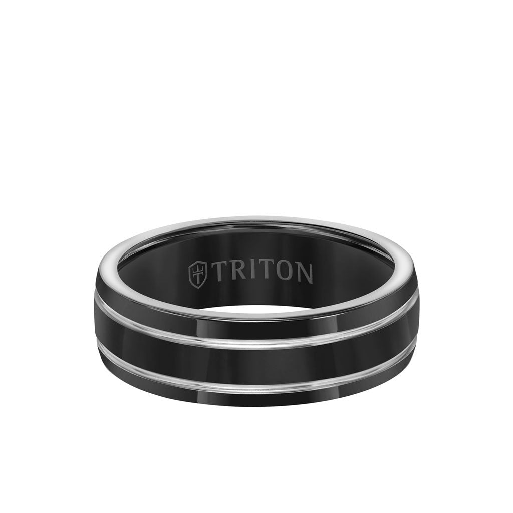 Titanium Black 7 mm Domed Band
