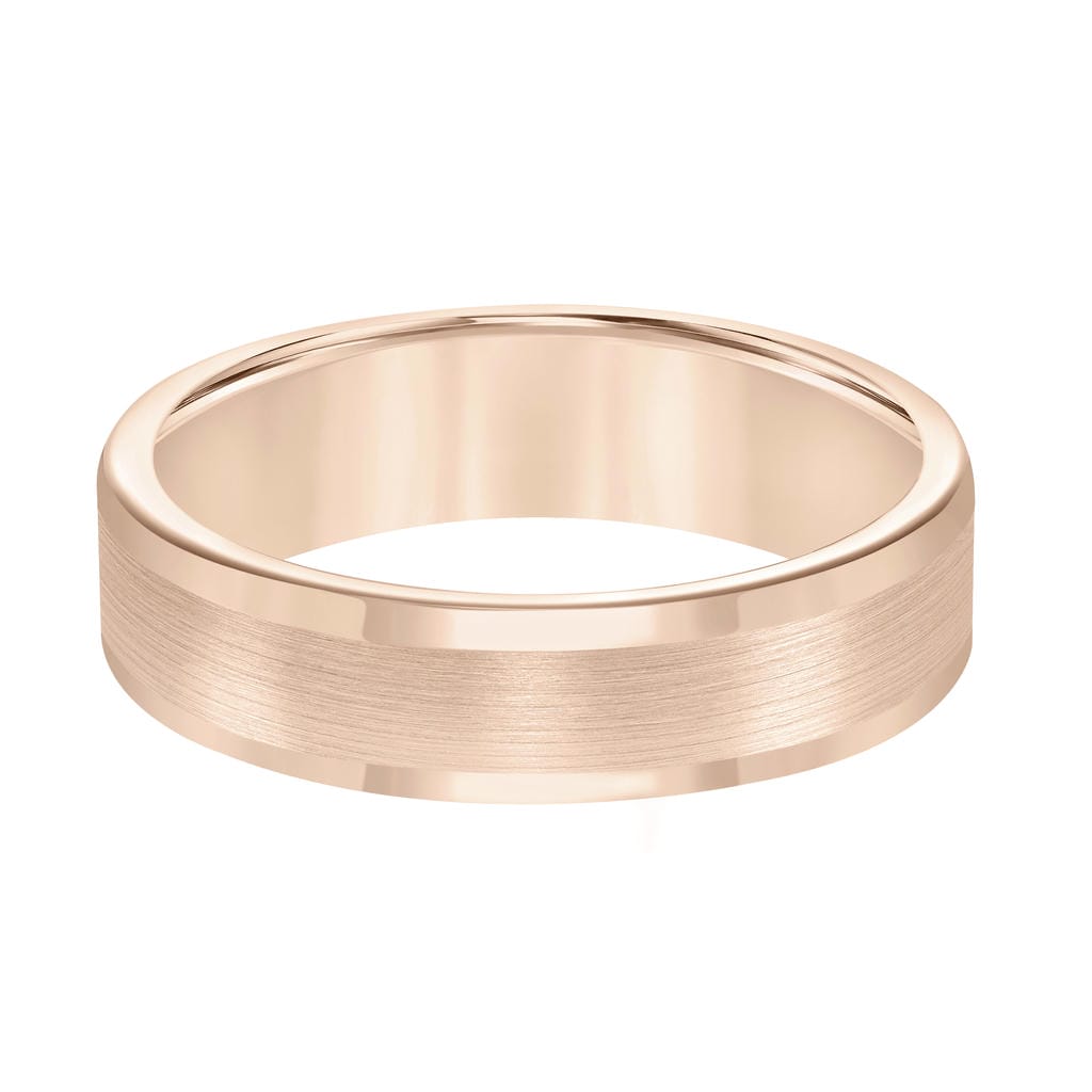 6MM Tungsten Carbide Ring - Satin Finish and Round Edge