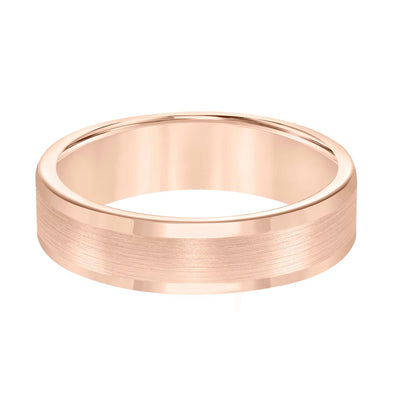 6MM Tungsten Carbide Ring - Satin Finish and Round Edge