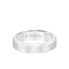 6MM Tungsten Carbide Ring - Satin Center and Bevel Edge