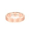 6MM Tungsten Carbide Ring - Satin Center and Bevel Edge