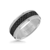 8MM Ring - Black Carbon Fiber Center and Bevel Edge