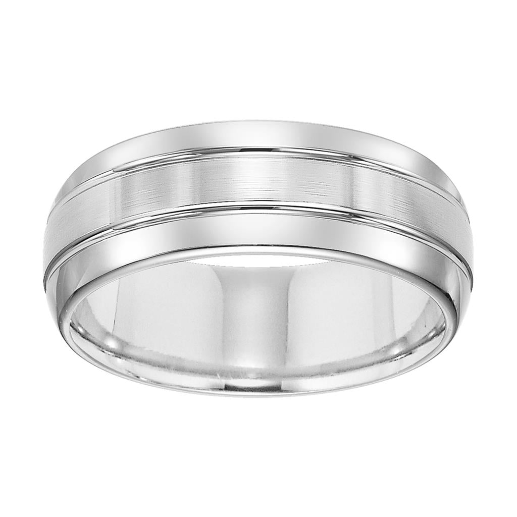 8MM Tungsten Carbide Ring Bright Finish - Triton Jewelry