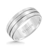 8MM White Tungsten Carbide Ring Bright Finish - Triton Jewelry