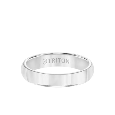 4MM Tungsten Carbide Ring - Bright Finish and Flat Edge