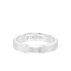 4MM Tungsten Carbide Ring - Brush Finish and Bevel Edge