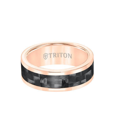 8MM Tungsten and Carbon Fiber Ring