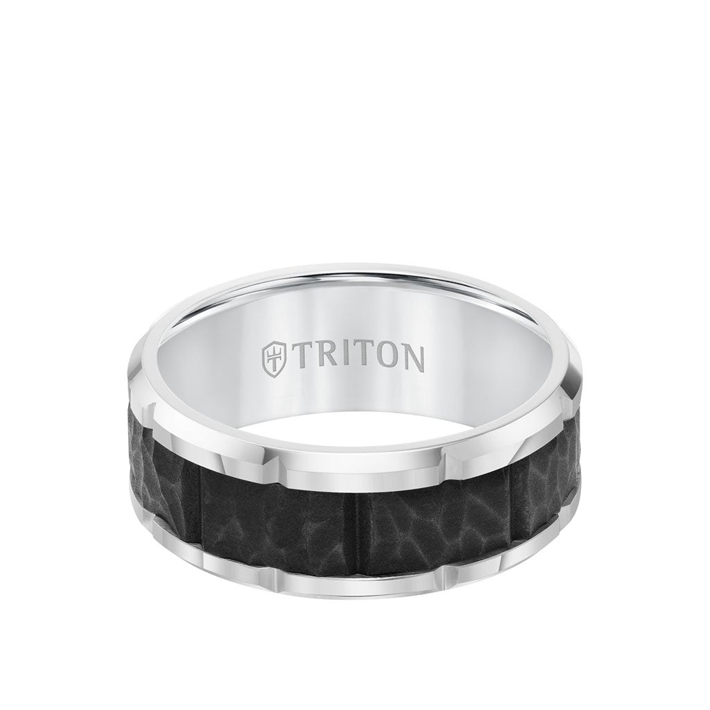 Triton Tungsten Carbide Wedding Band Ring