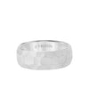 8MM Tungsten Carbide Ring Hammered Edge To Edge - Triton Jewelry