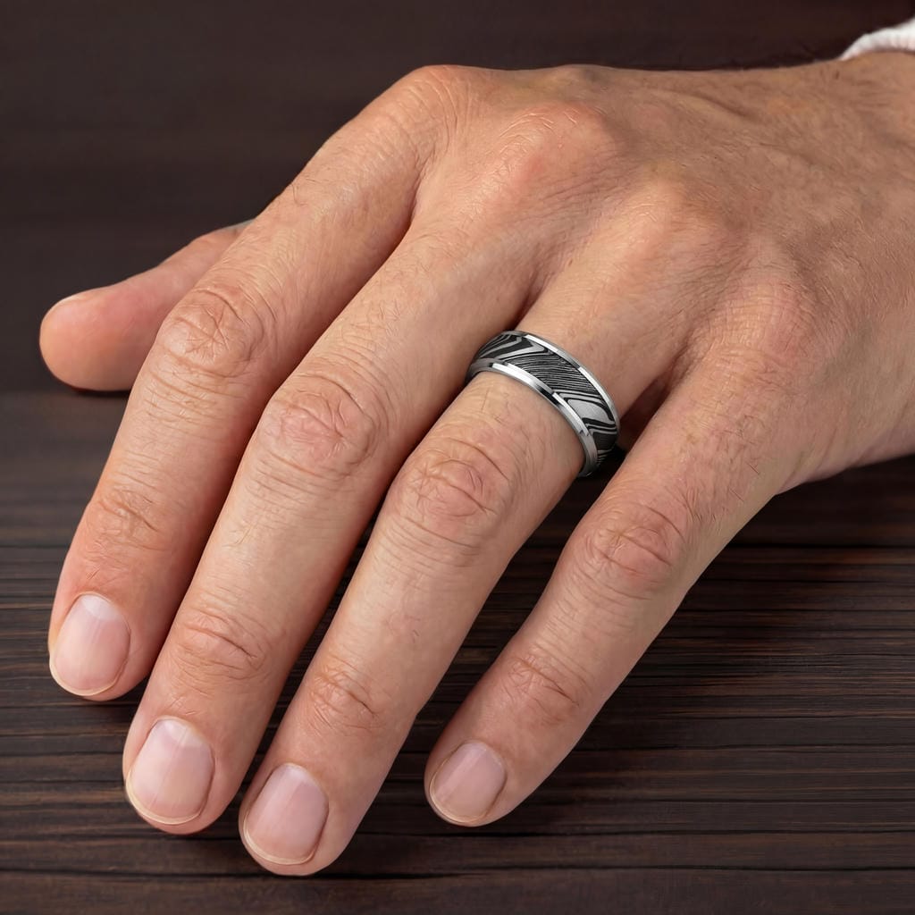 Triton Tungsten Carbide Wedding Band Ring - Triton Jewelry