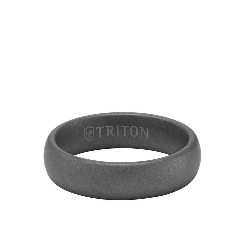 6MM Tungsten Carbide Ring Sandblasted Finish