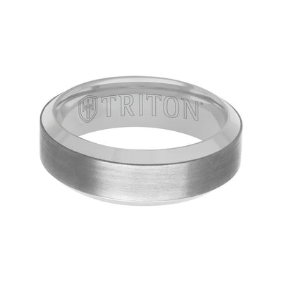 7MM 14k Gold + Tantalum Ring - Channel Center and Bevel Edge