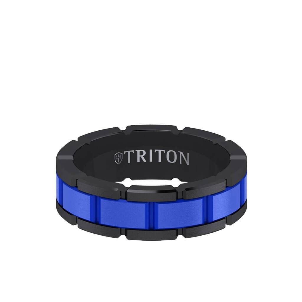 Triton Tungsten Carbide Wedding Band Ring