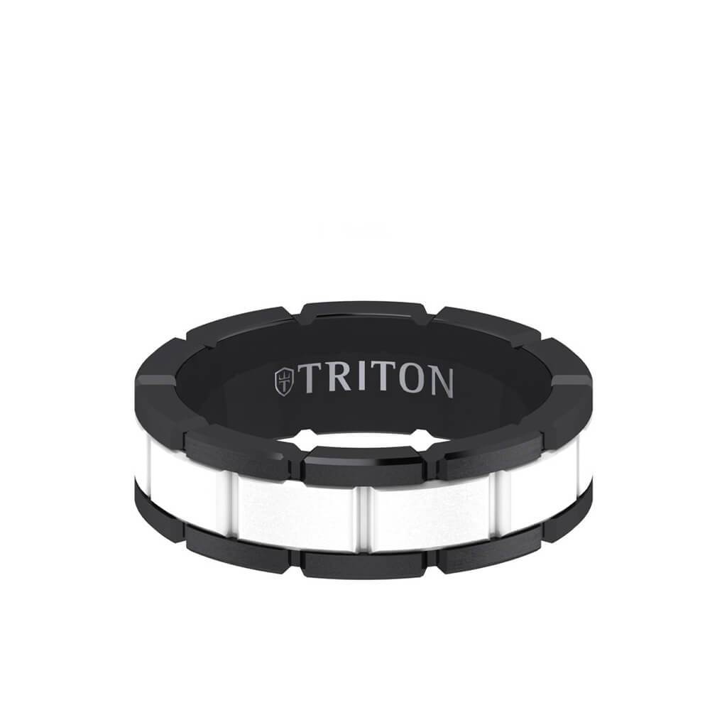 Triton Tungsten Carbide Wedding Band Ring