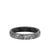 4MM Black Tungsten Carbide Ring - Meteorite Low Dome with Flat Edge