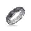 6MM Tantalum Ring - Vertical Satin Finish and Bevel Edge