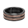 8MM Espresso Tungsten Carbide Wedding Band - Triton Jewelry