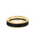6MM 14K Gold Ring + Forged Carbon - Channel Center & Bevel Edge