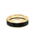 7MM 14K Gold Ring + Forged Carbon - Channel Center & Bevel Edge