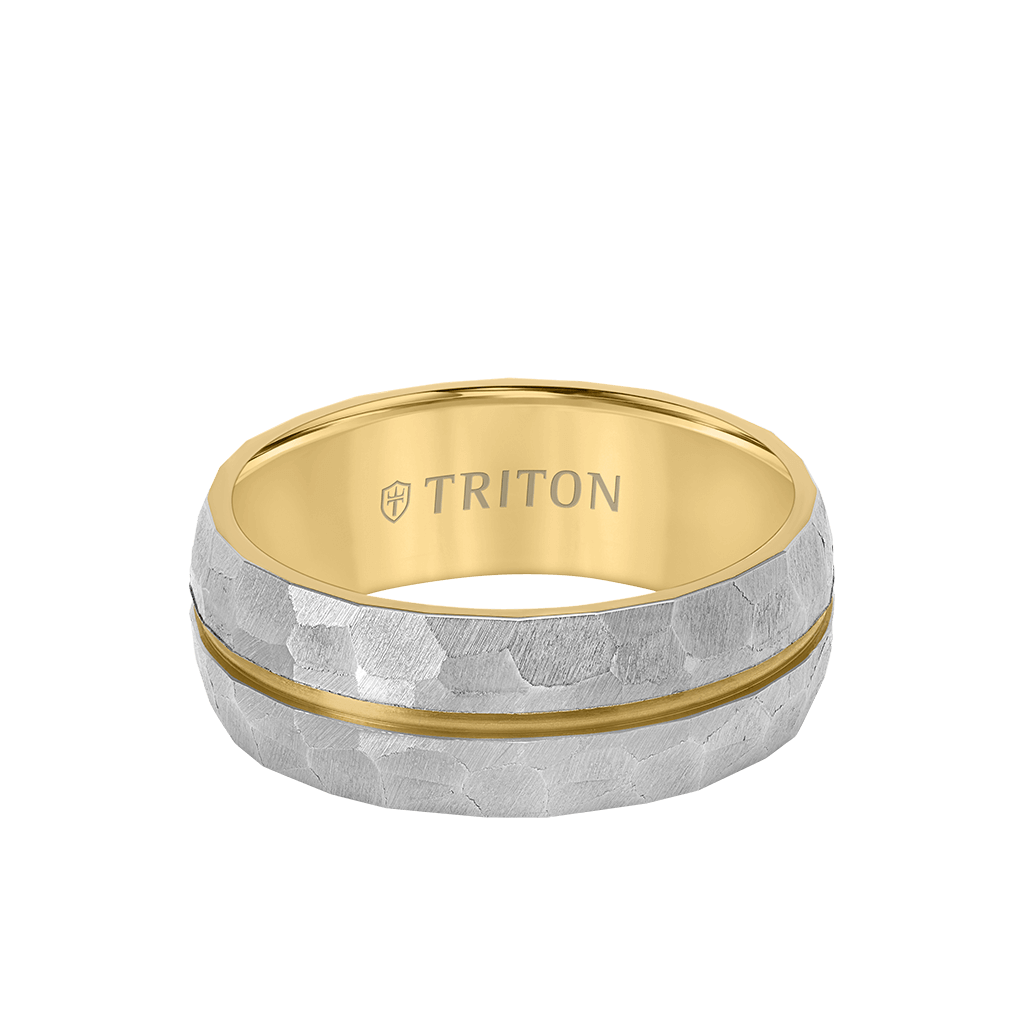 8MM Titanium Ring with Brushed Finish