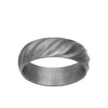 7MM Tantalum Ring - Roped Inlay and Flat Edge