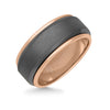 9MM Tantalum Ring - 14k Gold Inside Sleeve and Bright Edge