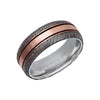 8MM Tungsten Carbide Ring - Superconductor Center Line and Rounded Edge