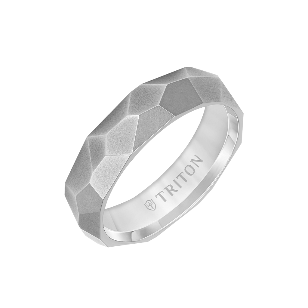 6MM Black Titanium Faceted Shell and Gold Sleeve