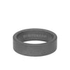 7MM Tungsten RAW Ring - Sandblasted Matte Finish and Flat Edge