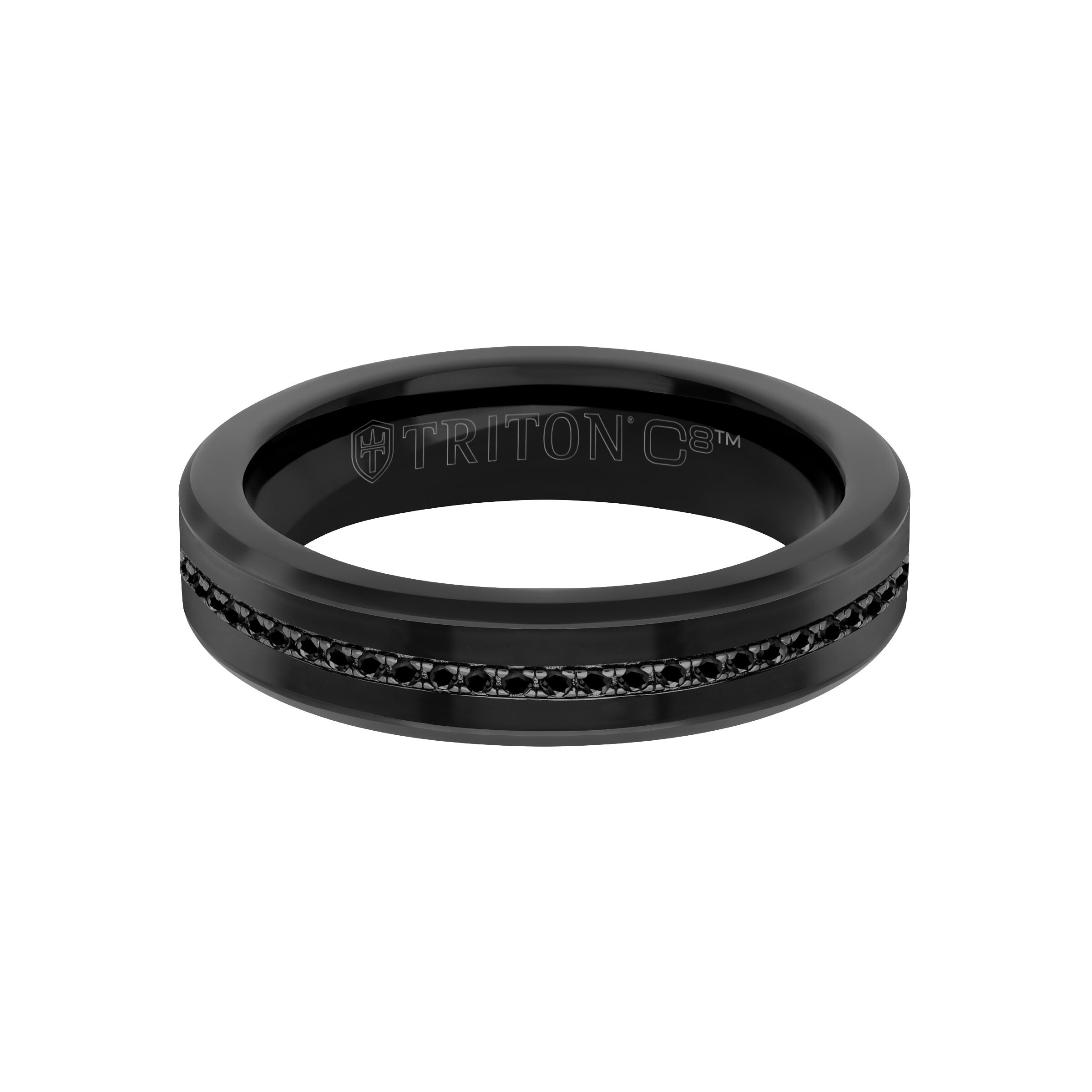 【BLACKPURPLE】[BLACKLABEL] SHATE PAVE RING BLACKPURPLE】[BLACKLABEL] SHATE PAVE RING Black Spinel with