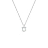22" Sterling Silver Box Chain with Sterling Silver Shield Pendant with Polished Finish