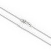 22" On-Trend Sterling Silver Box Chain with Feather Pendant and Silver Rhodium Finish
