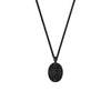 24" On-Trend Black Ruthenium over Sterling Silver Box Chain with Compass Pendant