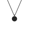 24" On-Trend Black Ruthenium over Sterling Silver Box Chain with Compass Pendant