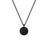 24" On-Trend Black Ruthenium over Sterling Silver Box Chain with Compass Pendant