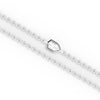 22" Essentials Sterling Silver Curb Chain Necklace with Polished Finish and Shield Clasp