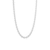22" Essentials Sterling Silver Curb Chain Necklace with Polished Finish and Shield Clasp