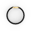 8" On-Trend Cuban Link Black Ceramic Bracelet with 10MM Links and 18K Yellow Gold Over Sterling Silver Clasp