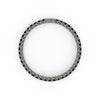 8" On-Trend Gray Titanium Bracelet with Black Spinel and Matte Finish