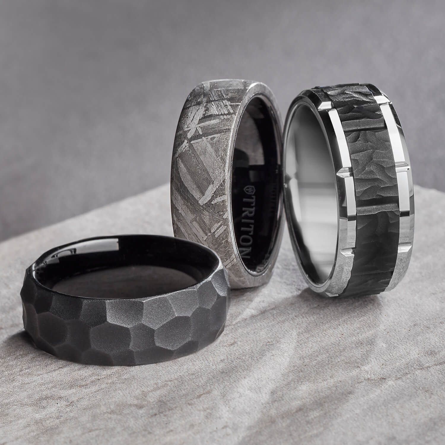 8MM Tungsten on sale Carbide Ring Hammered Tungsten Rings for Men Women Wedding Bands Matte Finish Pipe Cut Comfort Fit, FREE ENGRAVING