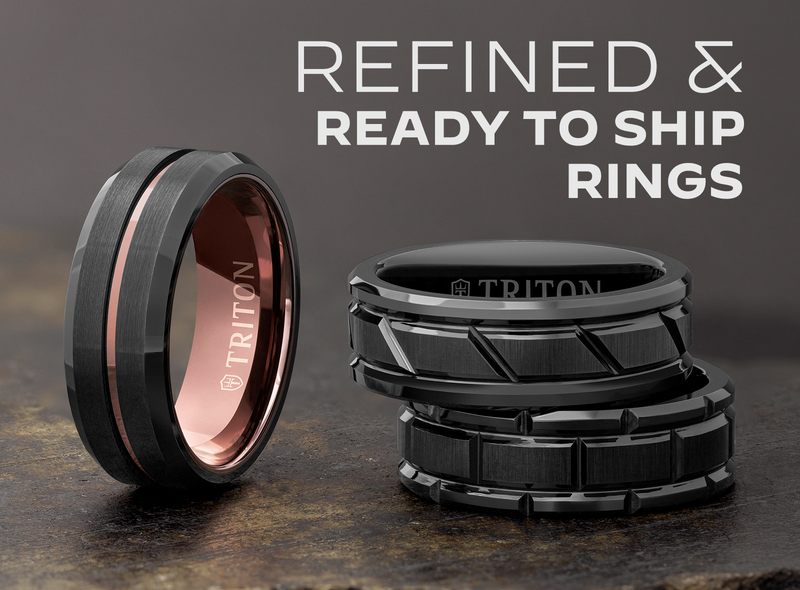 Triton Jewelry | Men's Tungsten & Metal Wedding Rings, Bands & Jewelry