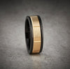 Triton Tungsten Carbide and 14K Gold Wedding Band Ring