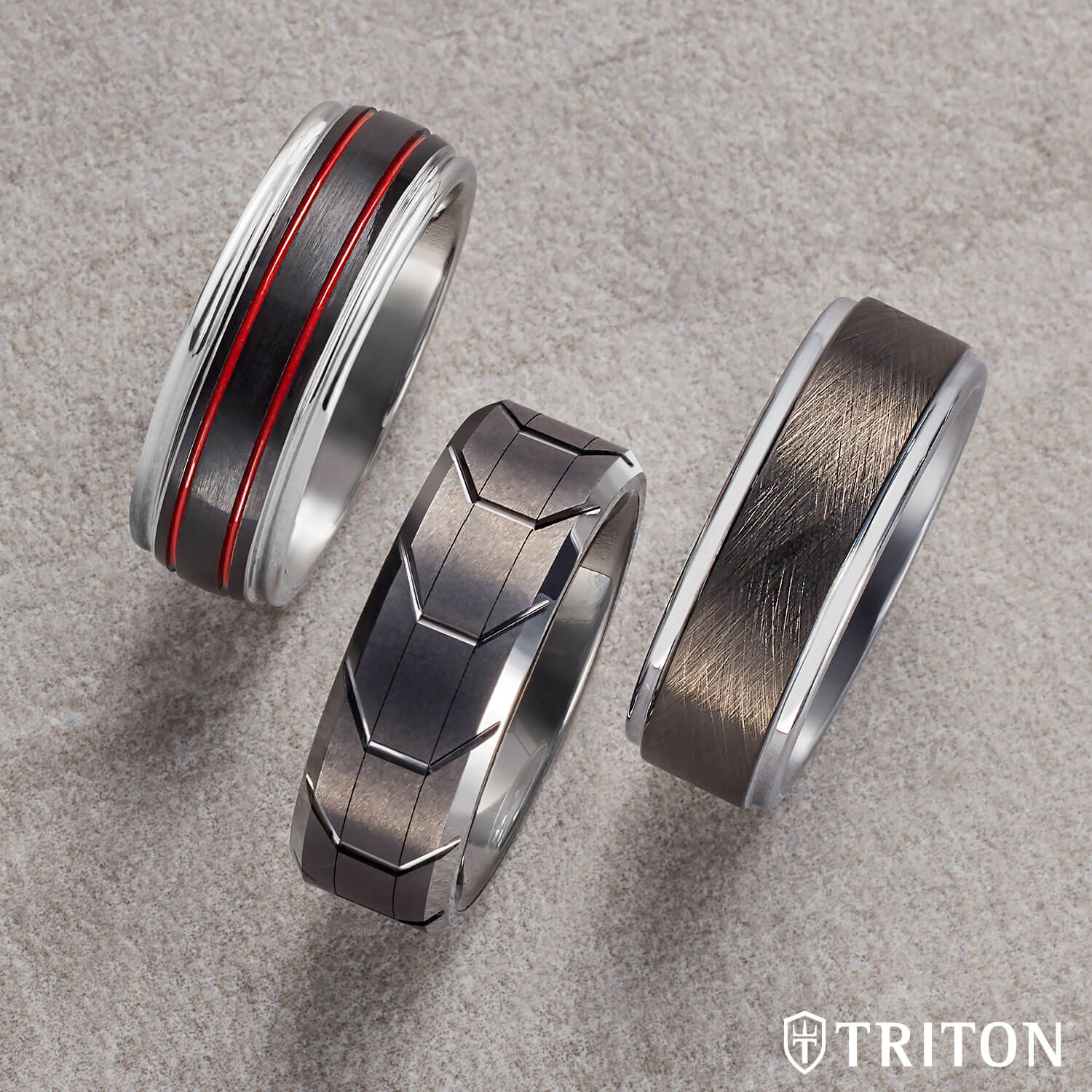 Triton authentic Tungsten carbite Man ring zise 10