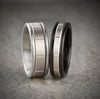 Triton Tungsten Carbide and 14K Gold Wedding Band Ring